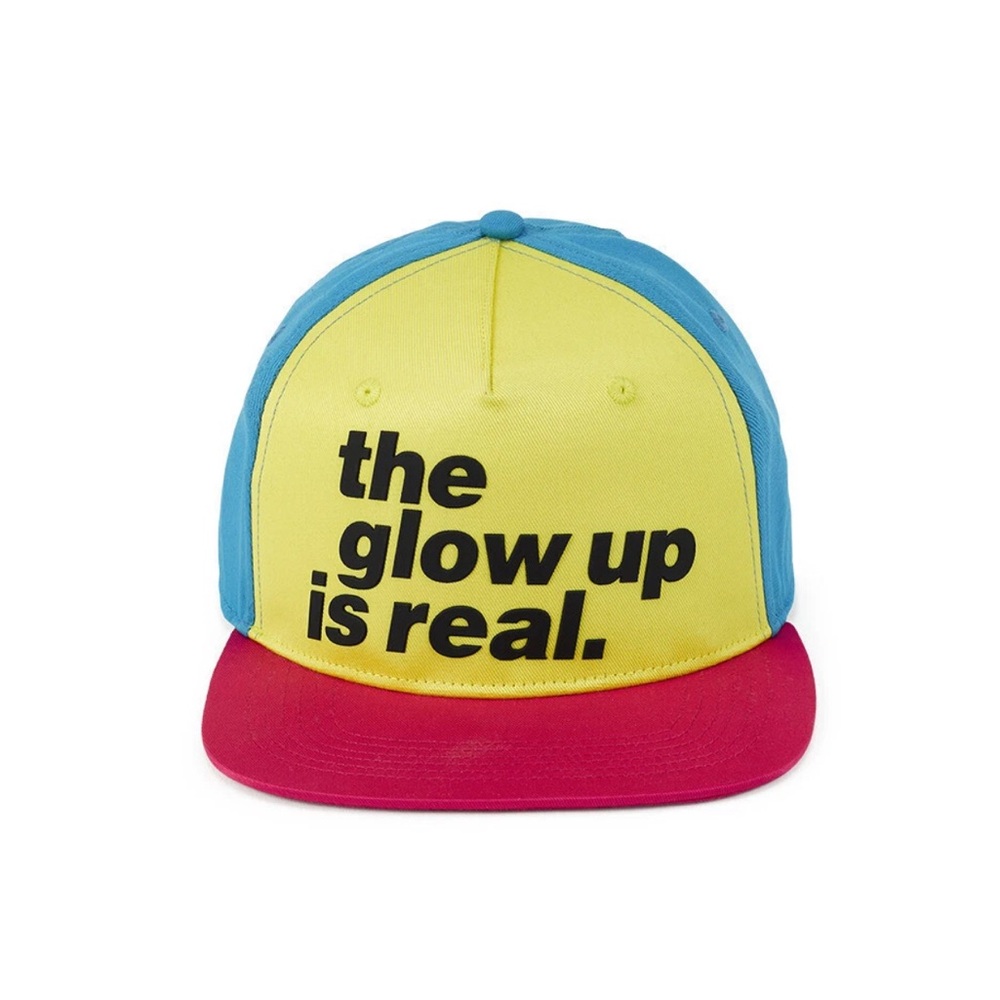 NWT Zumba Colorblock Trucker Hat Cap Adjustable Snapback The Glow Up Is Real